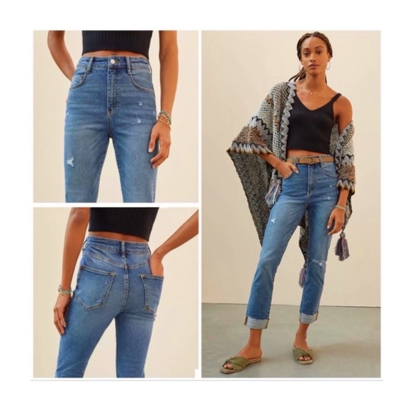 Anthropologie Denim - ANTHROPOLOGIE Pilcro Ripped High Rise Cigarette Slim Straight Jeans